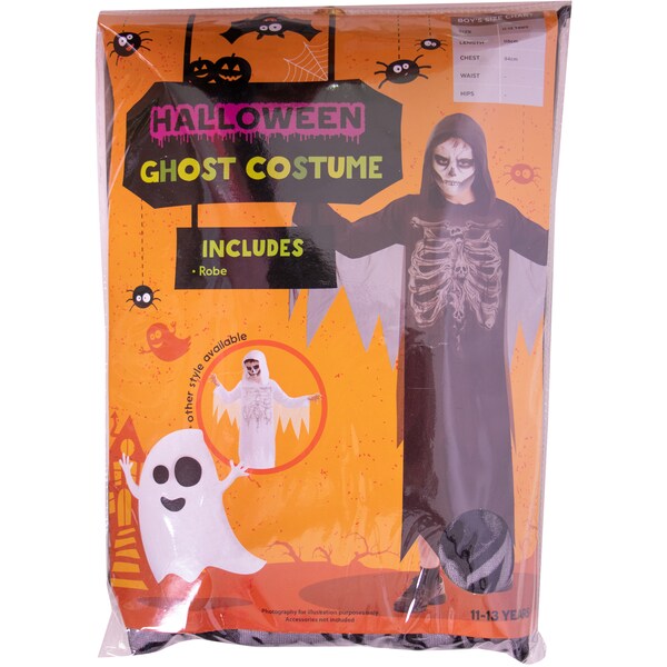 Halloween Costume Boy 11 To 13 - Ghost  Each