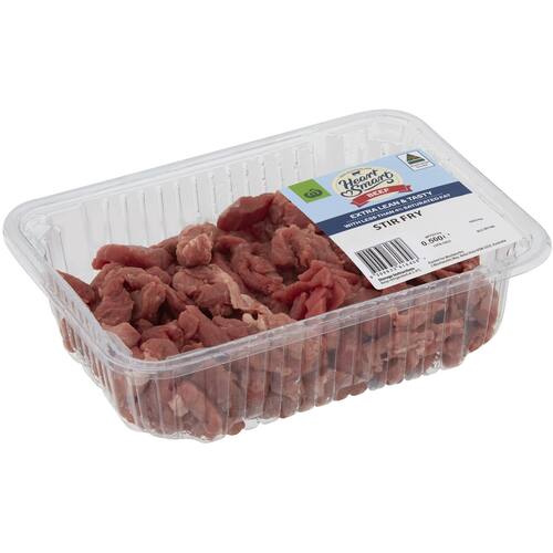 Woolworths Beef Stir Fry 500g bunch