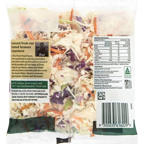 Woolworths Classic Coleslaw 200g bunch