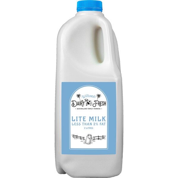 Dairy Fresh Whitsunday Lite Milk 2l