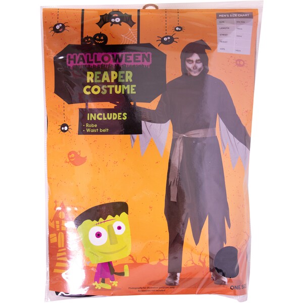 Halloween Costume Boy Adult - Adult Reaper Each