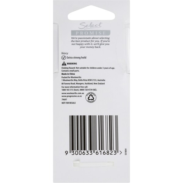 Select Silicone     Elastics Navy 4Pk