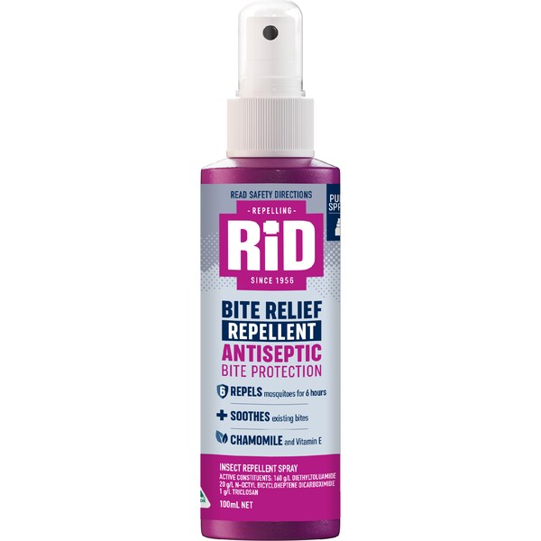 RID Antiseptic Bite Protection Itch Relief Spray 100mL