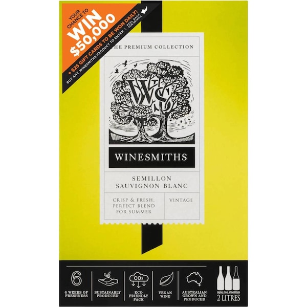 Winesmiths Premium Semillon Sauvignon Blanc 2L