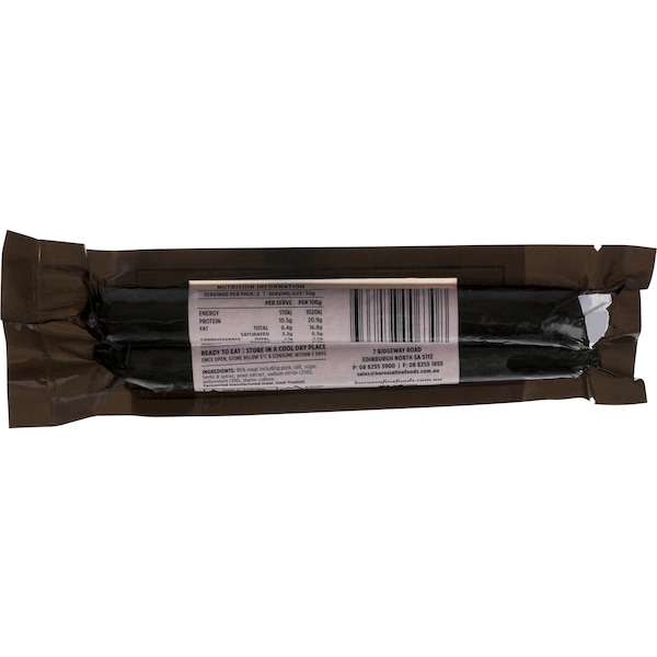 Barossa Fine Foods Bumburners Mini Spicy Sausage 2pk 100g
