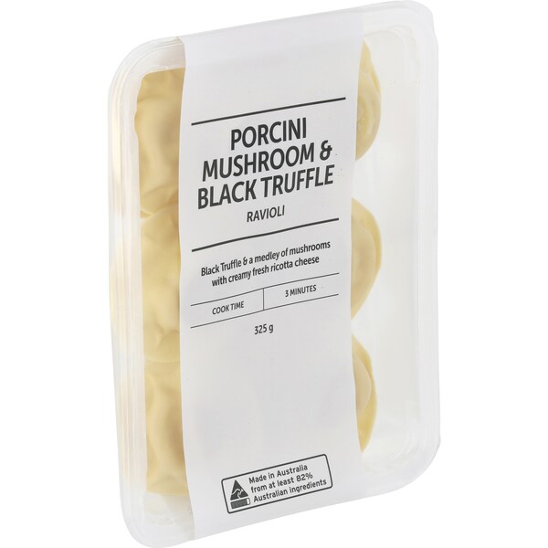 Porcini Mushroom & Black Truffle Ravioli Family Meal 325g