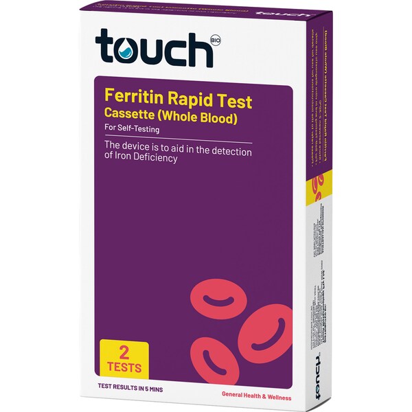 TouchBio Iron Ferritin Rapid Test 2 pack