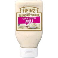 Heinz Seriously Good Flavoured Mayonnaise Garlic Lovers Aioli