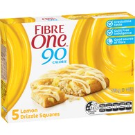 Fibre One 90 Calorie Lemon Drizzle Squares 5 Pack