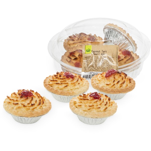 Woolworths Coconut Tart Small 4pk