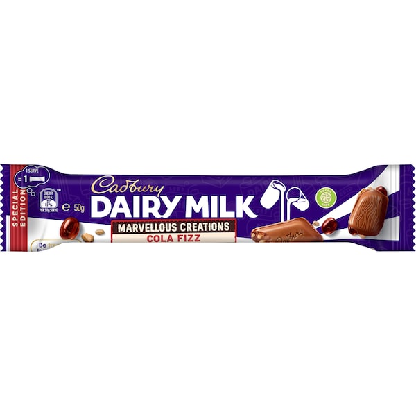 Cadbury Marvellous Creations Cola Fizz Chocolate Bar 50g