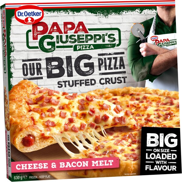 Papa Giuseppi's Our Big Pizza Cheese & Bacon Melt 630g