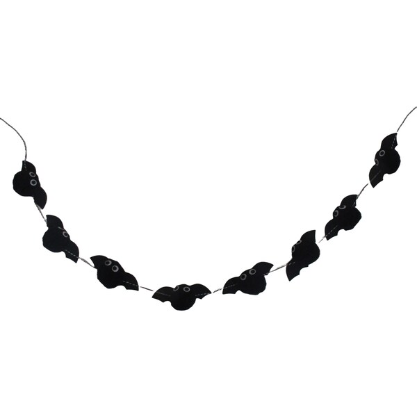 Halloween 3D Pom Pom Garland Bats each