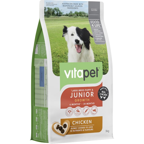 Vitapet Dry Dog Food Junior Chicken 3kg