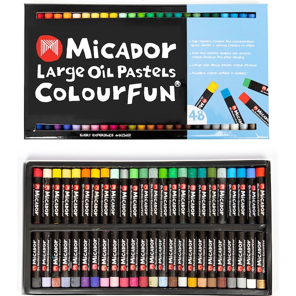 Micador Large Oil Pastels Colourfun 48 pack