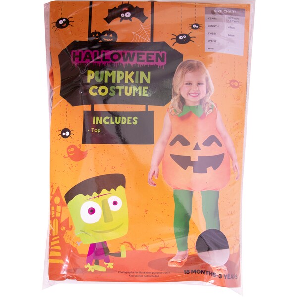 Halloween Costume Toddler Pumpkin  Each
