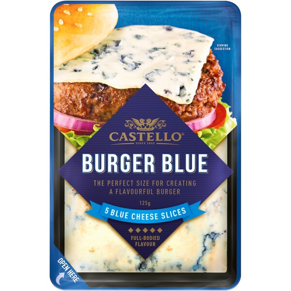 Castello Burger Blue Slices 125g