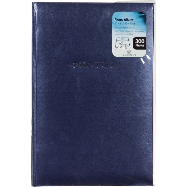 Platinum Photo Album Glamour Blue 300 Capacity each