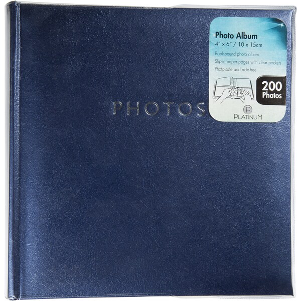 Platinum Photo Album Glamour Blue 200 Capacity each
