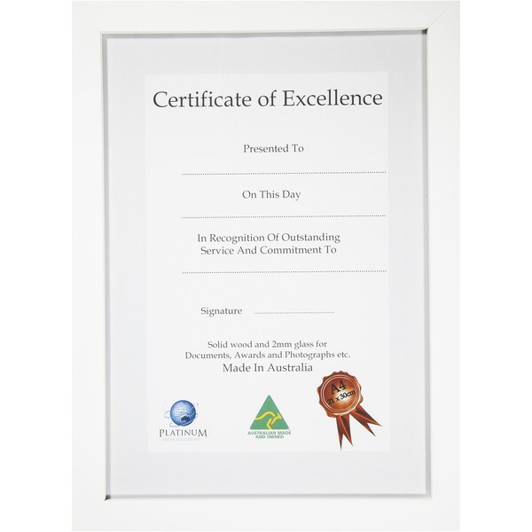 Platinum Photo Frame A4 White each