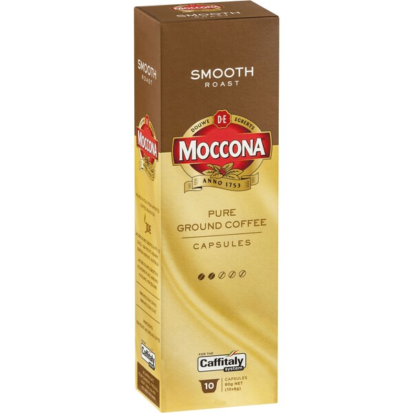 Moccona Caffitaly Coffee Capsules Smooth Roast 10 Pack 80g