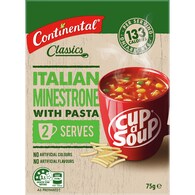 Continental Classics Cup A Soup Italian Minestrone With Pasta