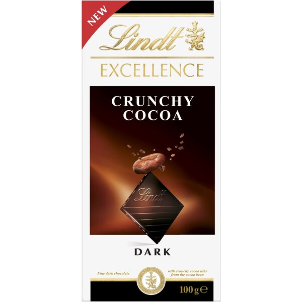 Lindt Excellence Crunchy Cocoa  100g