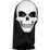 Halloween Adult Mask With Hood Skull each