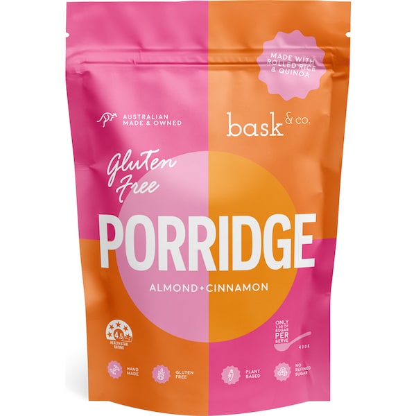 Bask & Co. Gluten Free Porridge Almond & Cinnamon 400g
