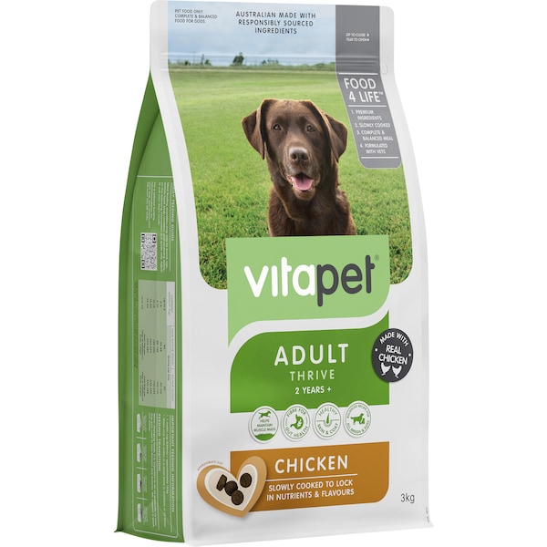 Vitapet Dry Dog Food Adult Chicken 3kg