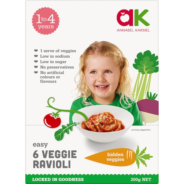 Annabel Karmel 6 Veggie Ravioli Frozen Meal 200g