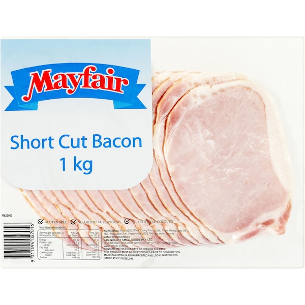 Mayfair Shortcut Bacon 1kg