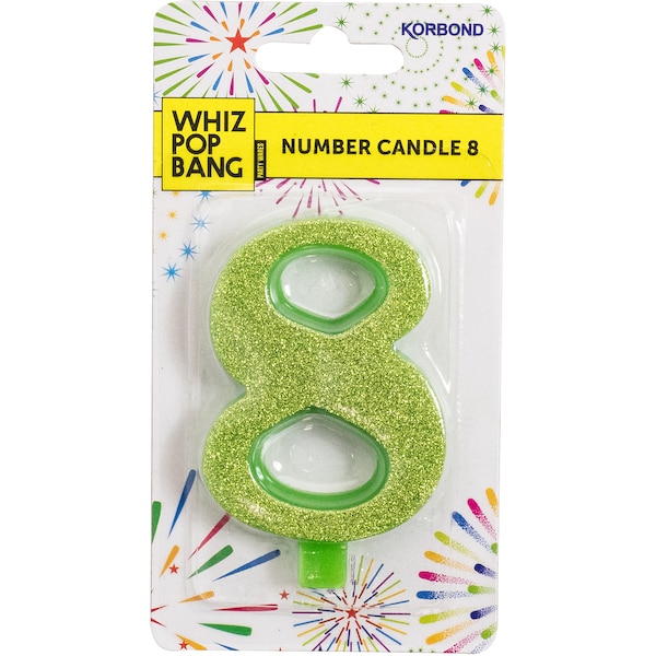 Korbond Party Candle Metallics Number 8 19g
