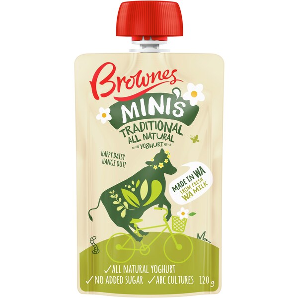 Brownes Mini's Traditional Yoghurt 120g