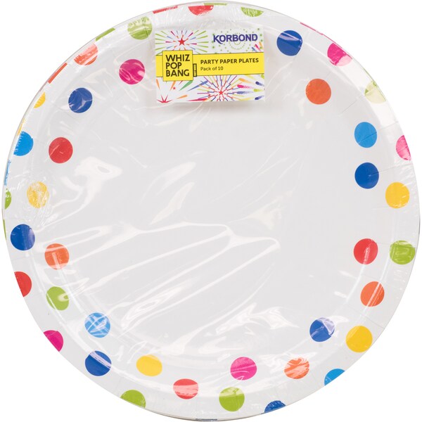Korbond Party Paper Plates 10 Pack