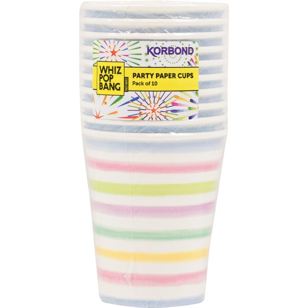 Korbond Happy Birthday Paper Cups 10 Pack