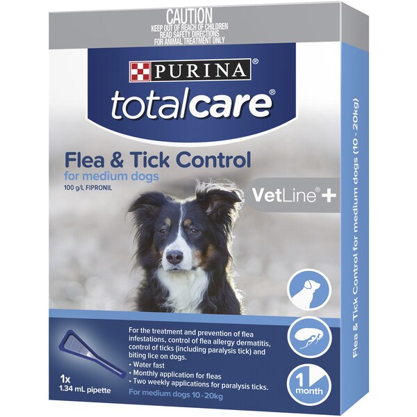 Total Care Flea & Tick Control For Medium Dogs Each