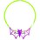 Halloween Glow Dress Up Necklace Bat Kit each
