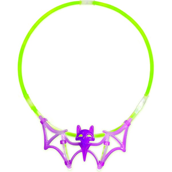 Halloween Glow Dress Up Necklace Bat Kit each