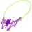 Halloween Glow Dress Up Necklace Bat Kit each