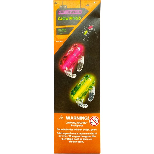 Halloween Glow Dress Up Rings Kit 2 pack