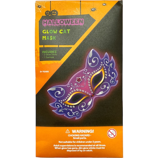 Halloween Glow Mask Cat each