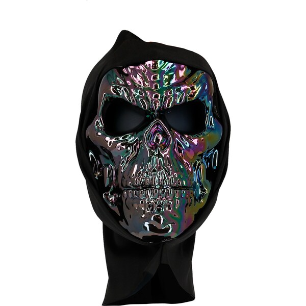 Halloween Deluxe Mask Skull Rainbow each