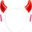 Halloween Glow Dress Up Devil Headband Kit each