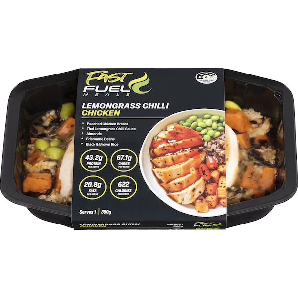 Fast Fuel Lemongrass Chilli Chicken 350g