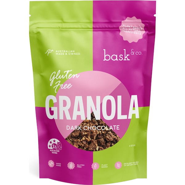 Bask & Co. Gluten Free Granola Dark Chocolate 250g