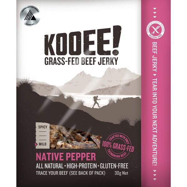 Kooee Native Pepper Jerky 30g