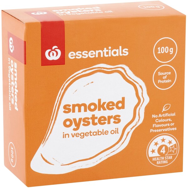 Essentials Oysters Smoked 100g