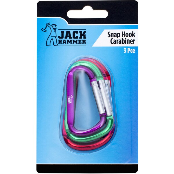 Jack Hammer Snap Hook Carabiner 3 pack