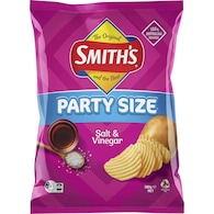 Smith's Crinkle Cut Potato Chips Party Bag Salt & Vinegar